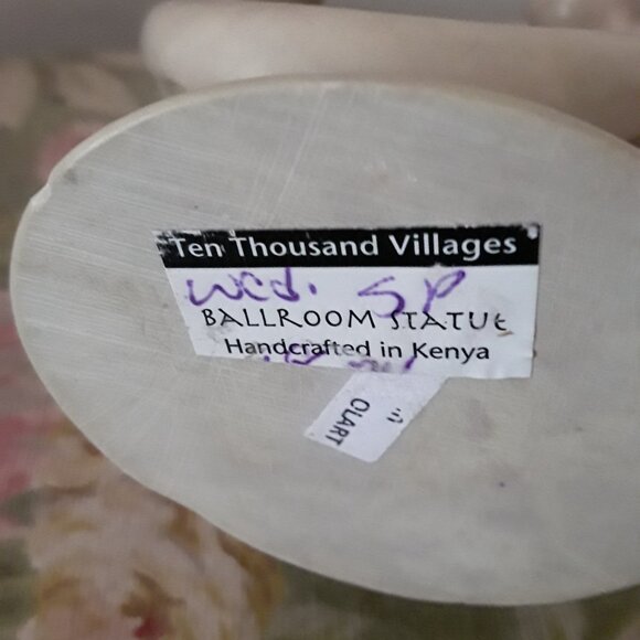 Hand Carved Soapstone Dancing Lovers Figurine - Made in Kenya - Picture 6 of 6